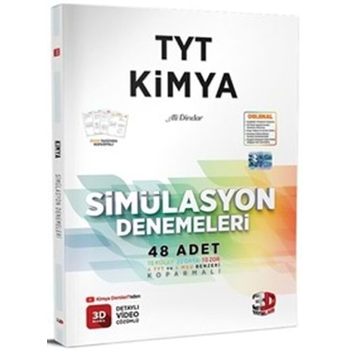 3D Yayınları TYT Kimya Simülasyon 48 Deneme