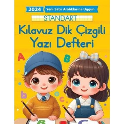 Kılavuz Dik Çizgili Yazı Defteri-17*24/Emaçocuk