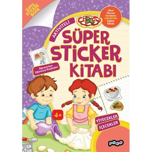 Süper Sticker Yiyecekler İçecekler