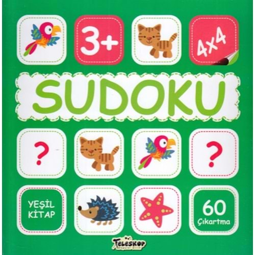 Sudoku 4X4 Yeşil Kitap