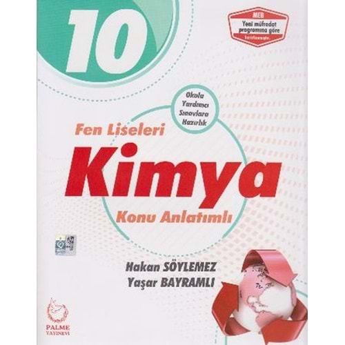 Palme 10. Sınıf Fen Liseleri Kimya Konu Anlatımlı Kitabı *Yeni*