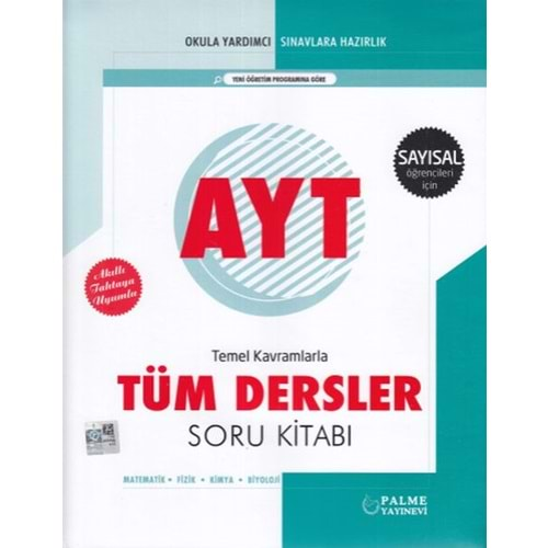 Palme Yks Ayt Tüm Dersler Soru Kitabı (Sayısal) *Yeni*