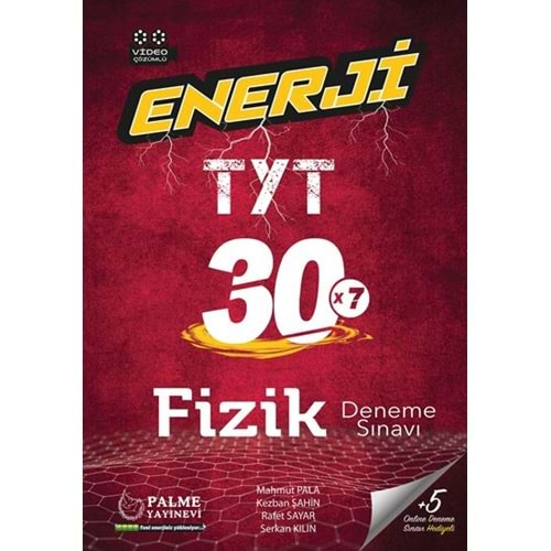 Palme Yks Tyt Enerji Fizik 30 Deneme Sınavı Video Çözümlü *Yeni*