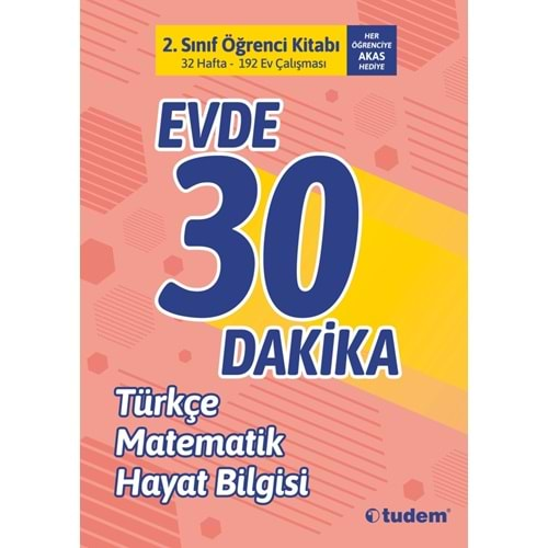 Tudem Yayınları 2.Sınıf Evde 30 Dakika Öğrenci Kitabı