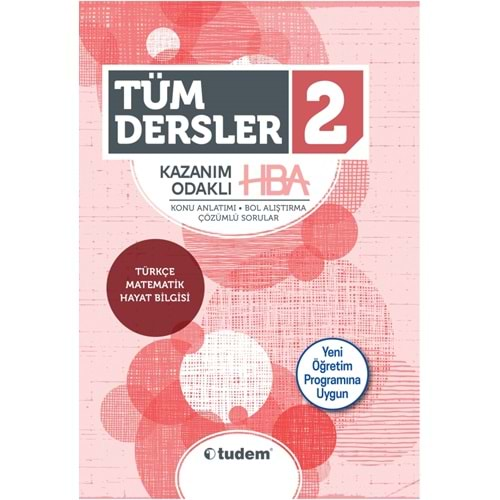 Tudem Yayınları 2.Sınıf Tüm Dersler Kazanım Odaklı Hba