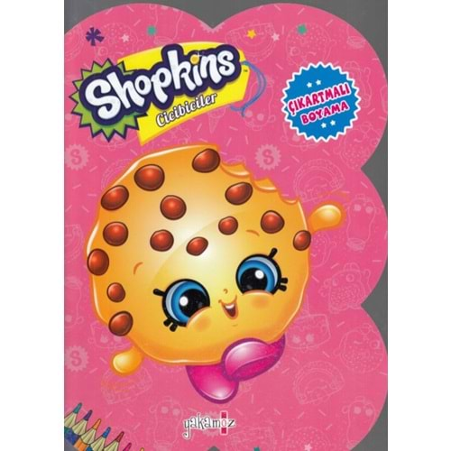 Shopkins Cicibiciler - Açık Pembe Çıkartmalı Boyama