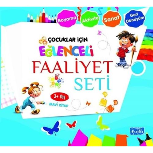 Çocuklar İçin Eğlenceli Faaliyet Seti Mavi Kitap 3 Yaş Üzeri