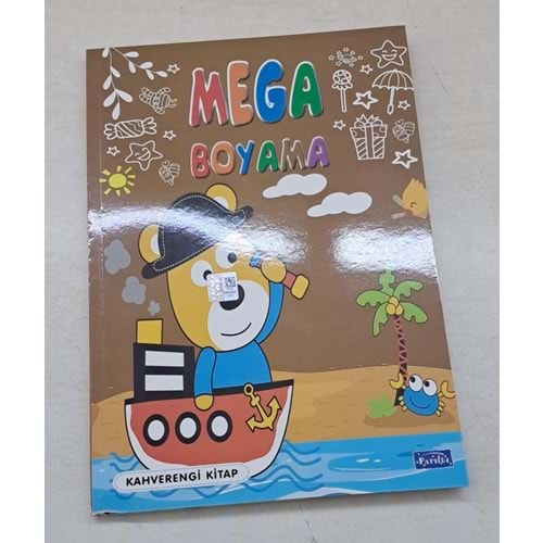 MEGA BOYAMA-KAHVERENGİ KİTAP