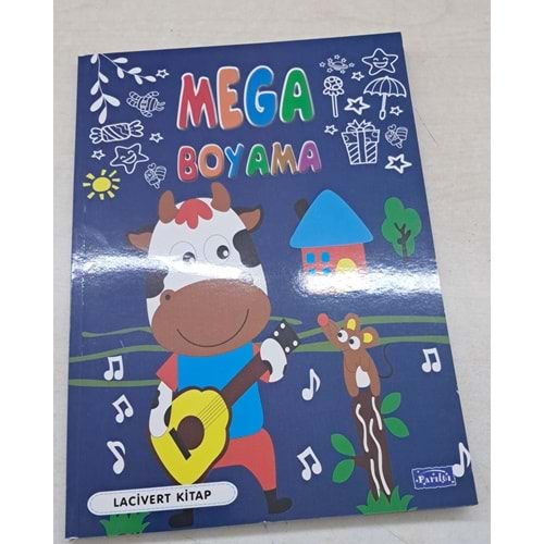 MEGA BOYAMA-LACİVERT KİTAP