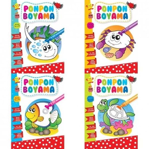 Ponpon Boyama 1-4/Emaçocuk