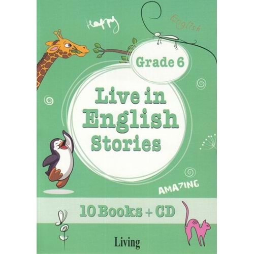 Grade 6 - Live in English Stories (10 Books - CD)