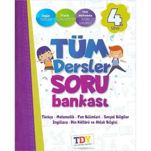 TDY Yayınları 4 Sınıf Tüm Dersler Soru Bankası