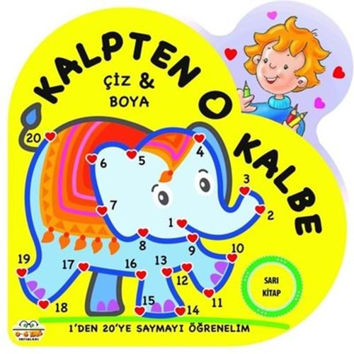 Kalpten Kalbe Çiz Boya - Sarı Kitap