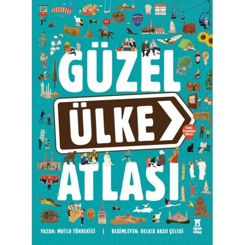 Güzel Ülke Atlası Harita ve Çıkartma Hediyeli