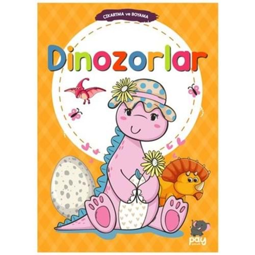 Dinozorlar-Çıkartma ve Boyama