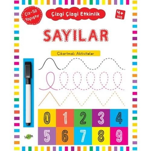 Çizgi Çizgi Etkinlik Sayılar 4 Yaş