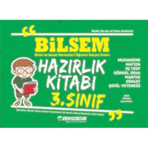 Zeki Çocuk 3. Sınıf Bilsem Hazırlık Kitabı