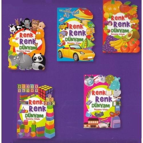 Renk Renk Dünyam Boyama 1-5/Emaçocuk