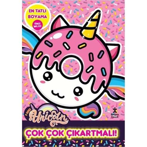 I Love Unicorn-En Tatlı Boyama - Çok Çok Çıkartmalı!