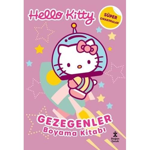 Hello Kitty - Gezegenler Boyama Kitabı - Süper Çıkartmalar