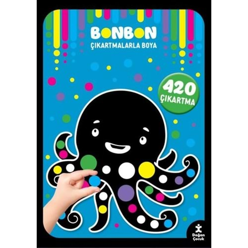 Su Altı - Bonbon Çıkartmalarla Boya - 420 Çıkartma