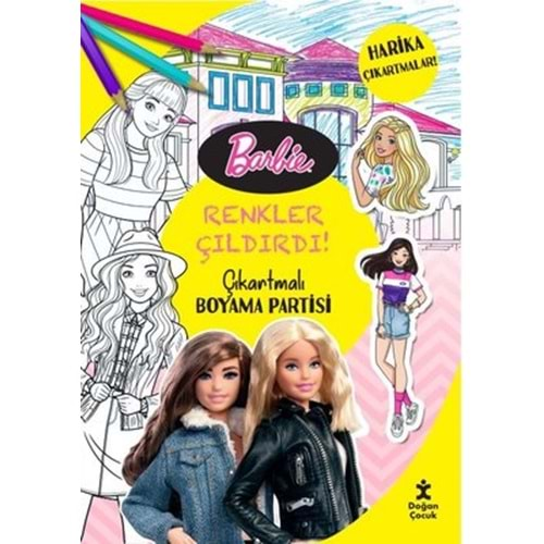 Barbie Renkler Çıldırdı! Çıkartmalı Boyama Partisi