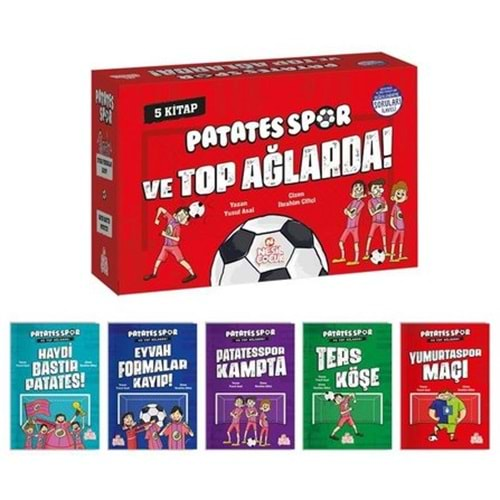 Patatesspor ve Top Ağlarda! Set + Soru Kitapçığı - 5 Kitap Takım