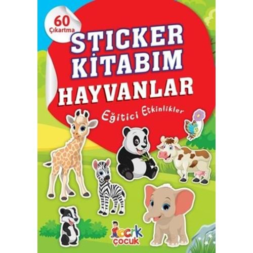 Sticker Kitabım - Hayvanlar - Eğitici Etkinlikler - 60 Çıkartma