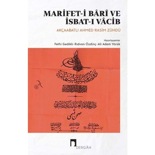 Marifeti Bari ve İsbatı Vacib