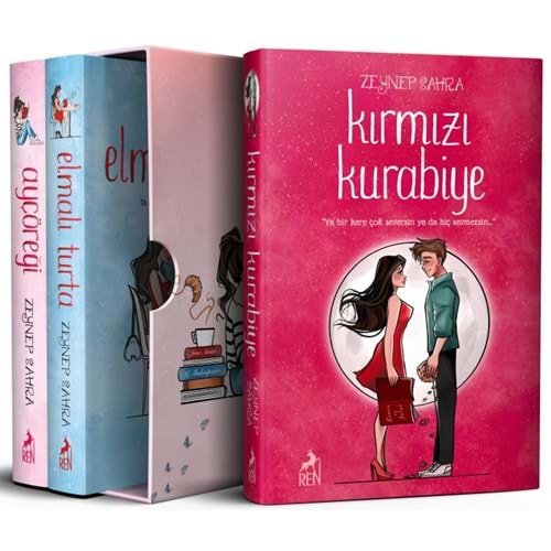 Ayçöreği Elmalı Turta Kırmızı Kurabiye Set Ciltsiz