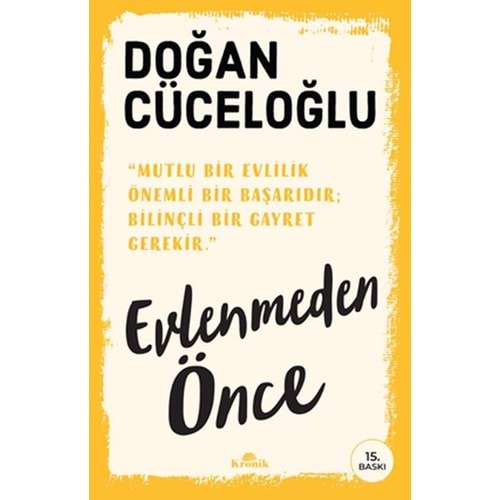 Evlenmeden Önce Kronik Kitap