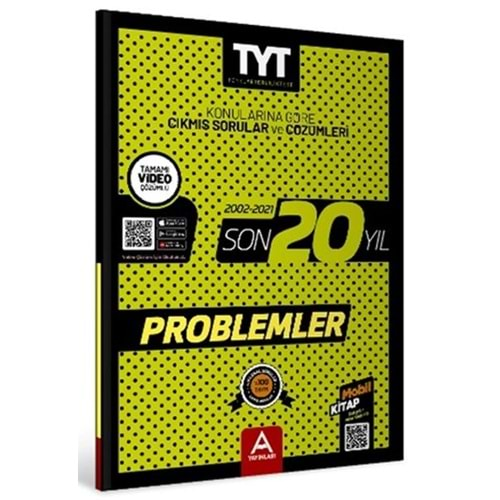 A Yayınları Tyt Problemler Son 20 Yıl Soru Ve Çözümleri