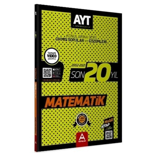 A Yayınları Ayt Matematik Son 20 Yıl Soru Ve Çözümleri