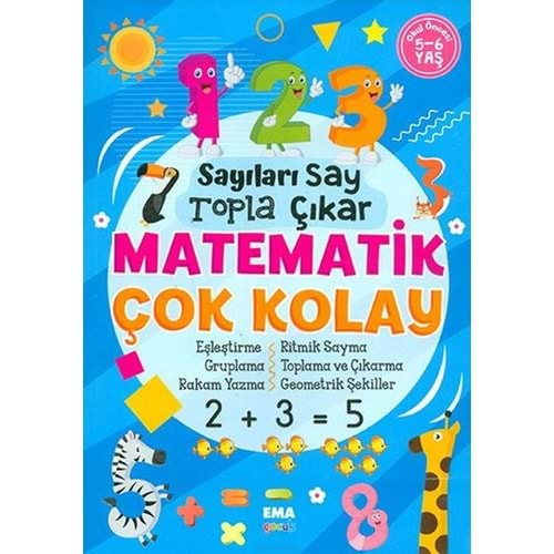 Sayıları Say Topla Çıkar Matematik Çok Kolay 5-6 Yaş