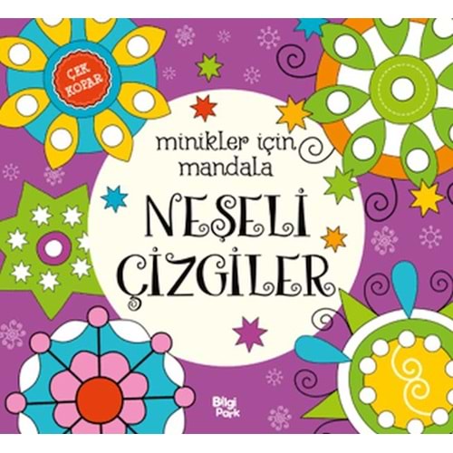 Minikler İçin Mandala Neşeli Çizgiler