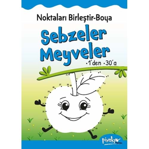 Noktaları Birleştir Boya Sebzeler Meyveler 1den 30a