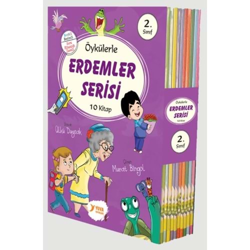 2.Sınıf Erdemler Serisi Kutulu Set (10 Kitap)