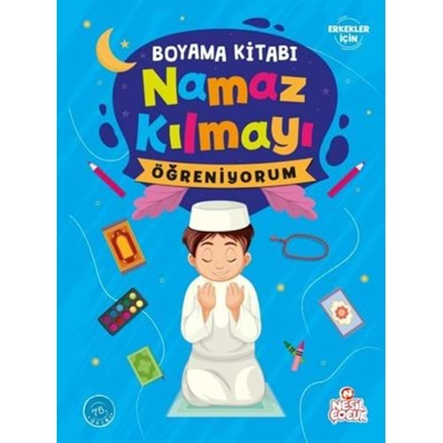 Namaz Kılmayı Öğreniyorum (Erkek) - Boyama