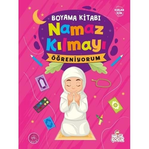 Namaz Kılmayı Öğreniyorum (Kız) - Boyama