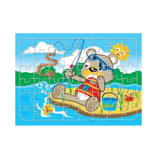 Redka Ahşap Puzzle 30x40 cm. Balıkçı Ayı