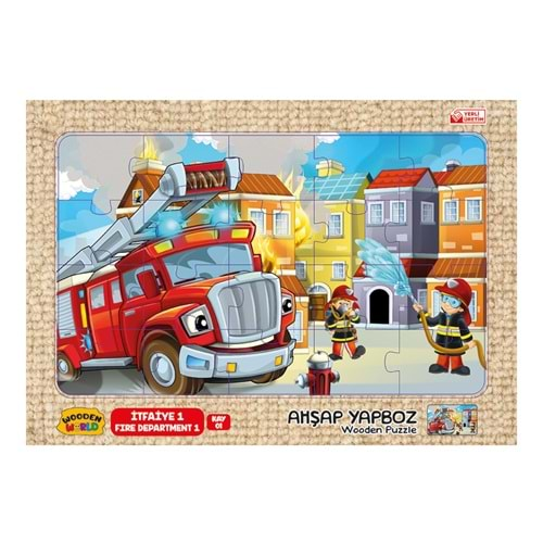 Redka Ahşap Puzzle 24X34 Cm. İtfaiye 1