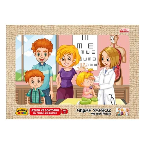 Redka Ahşap Puzzle 24X34 Cm. Ailem Ve Doktorum