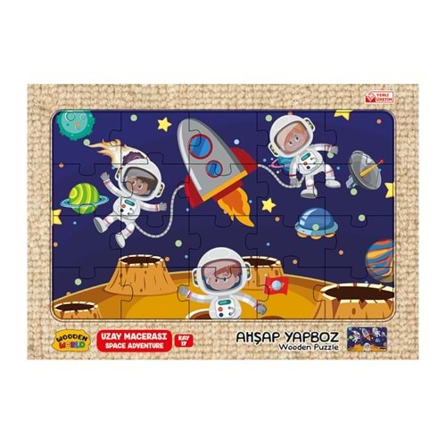 Redka Ahşap Puzzle 24X34 Cm. Uzay Macerası