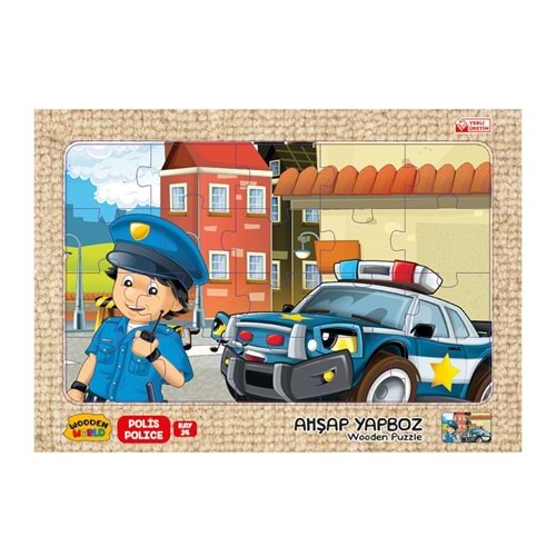 Redka Ahşap Puzzle 24X34 Cm. Polis