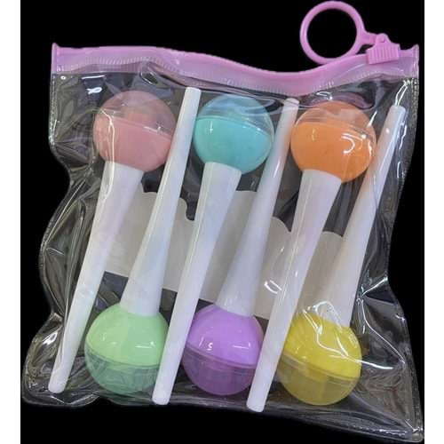 Fosforlu Kalem Lollipop 6lı