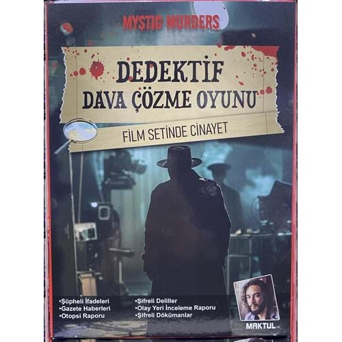 Dedektif Dava Çözme Oyunu Film Setinde Cinayet