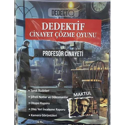 Dedektif Dava Çözme Profesör Cinayeti