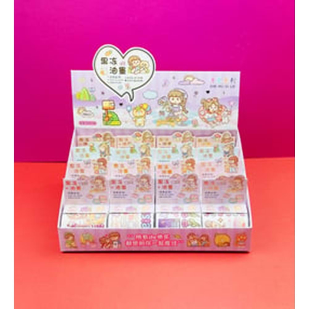 Sevimli Kız Rulo Sticker x16