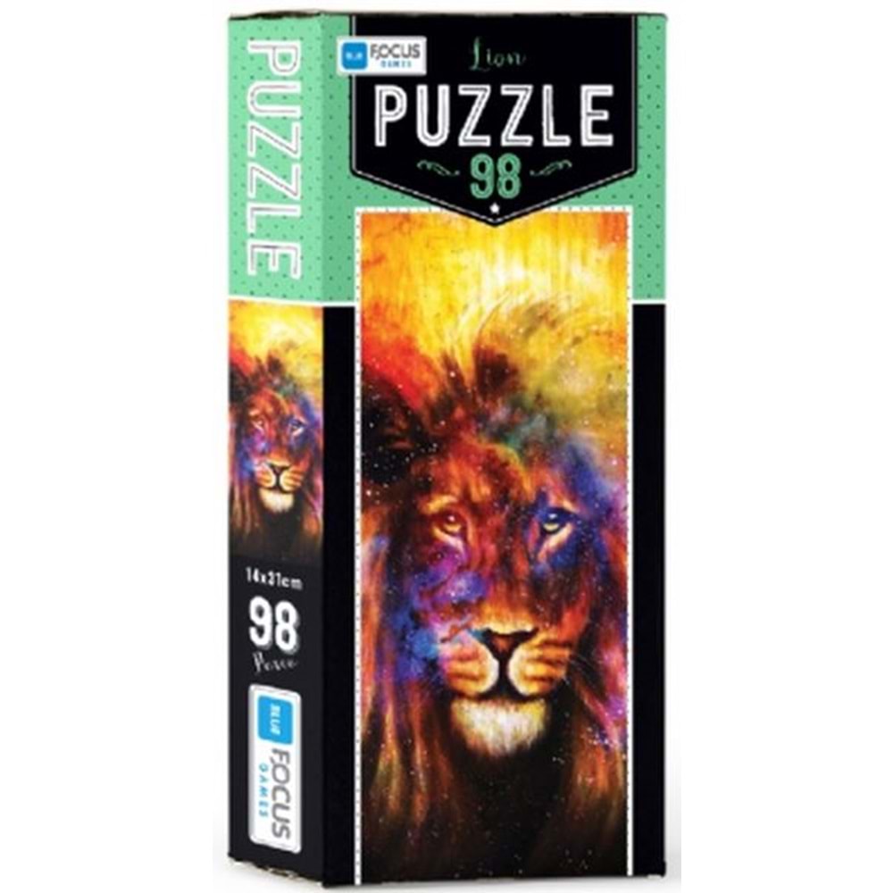 Blue Focus Lion - Puzzle 98 Parça