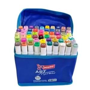 Mikro Art Çift Uçlu Marker Kalem Çantalı 60 lı